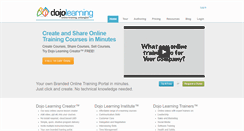 Desktop Screenshot of dojolearning.com