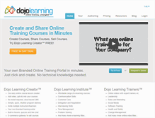 Tablet Screenshot of dojolearning.com